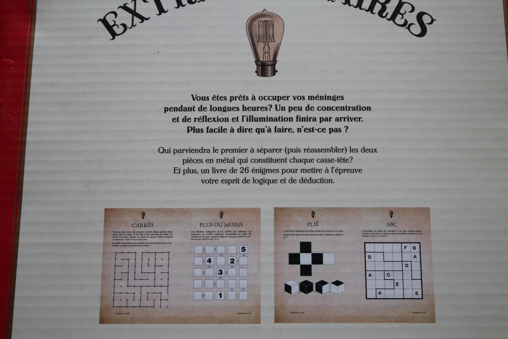 Coffret Énigmes & Casse-tête – Univers Rétro / Steampunk – photo 4